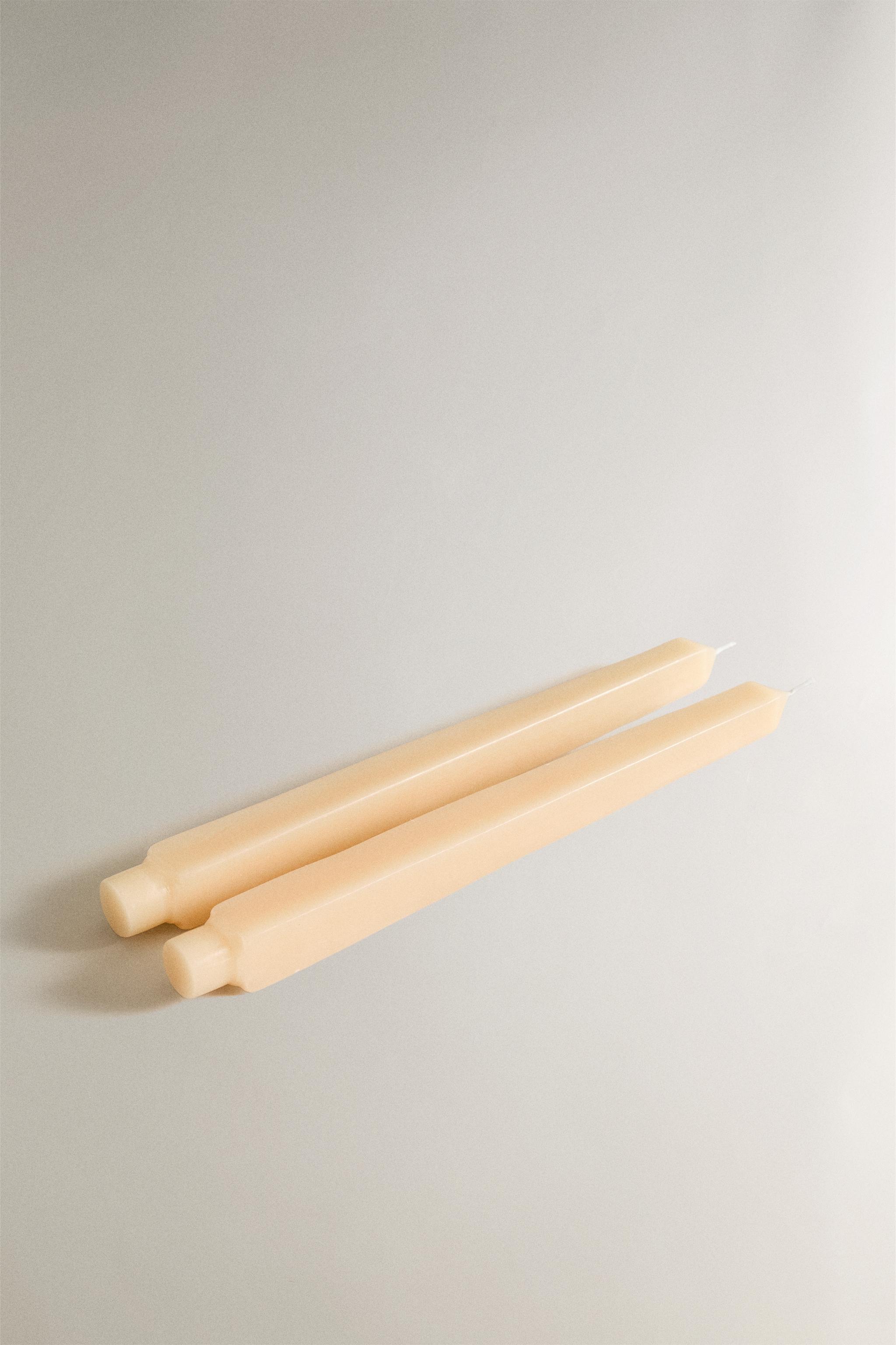 PACK BOUGIES DÉCORATIVES CARRÉES (LOT DE 2)